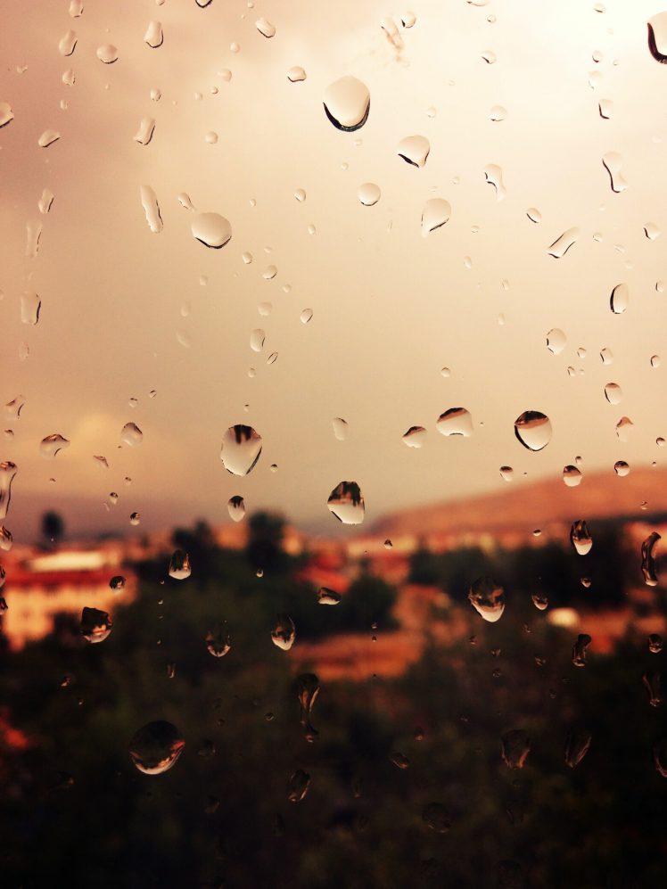 rain, Window, Water on glass HD Wallpaper Desktop Background