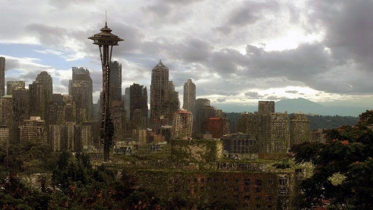 Seattle, Apocalyptic HD Wallpaper Desktop Background