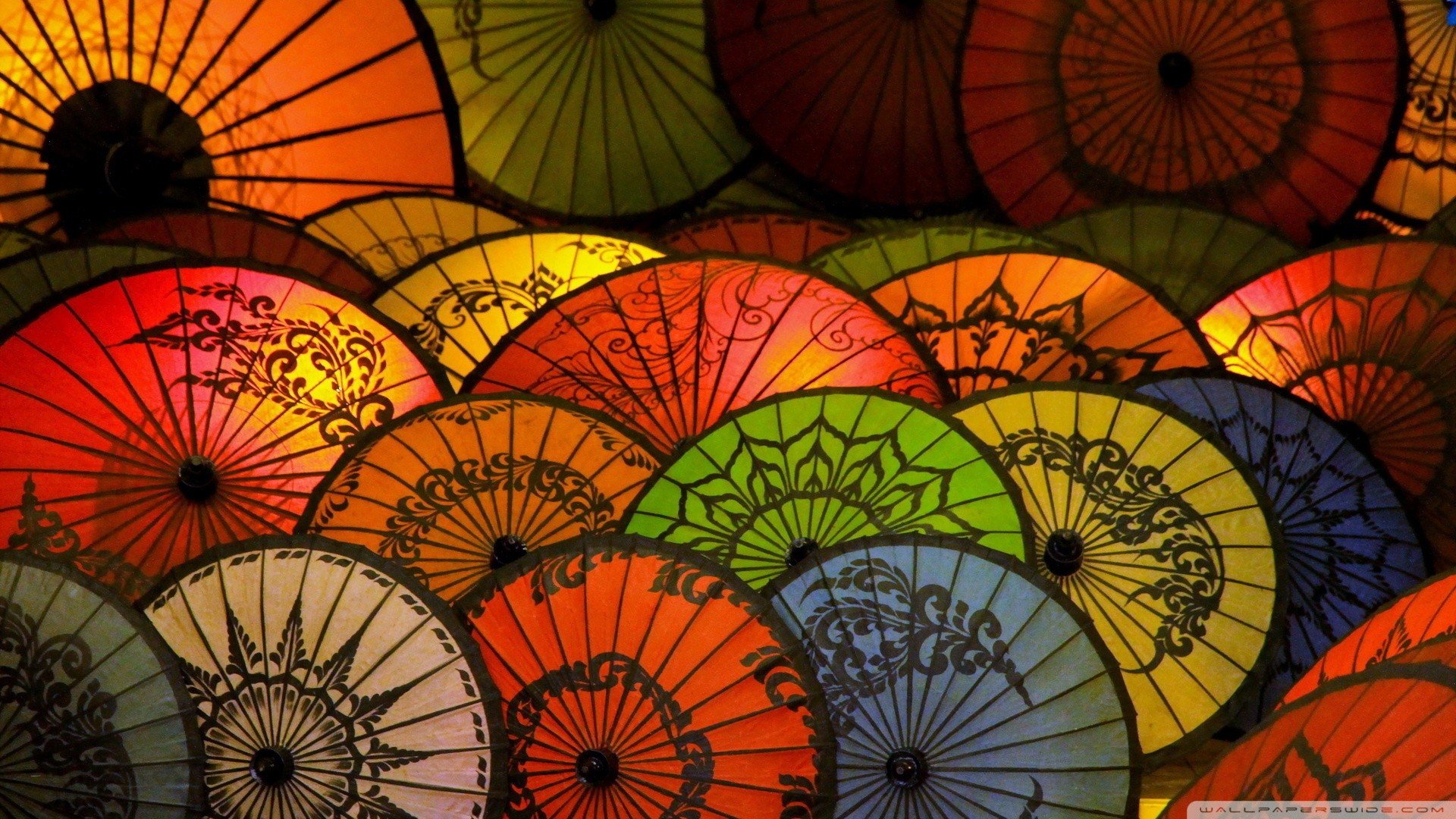 Japanese umbrella, Umbrella Wallpaper