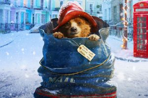 bears, Snow, Christmas, Blue clothing, Red Hat