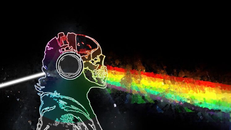 Skull And Bones Rainbows Prisma Music Pink Floyd Wallpapers Hd