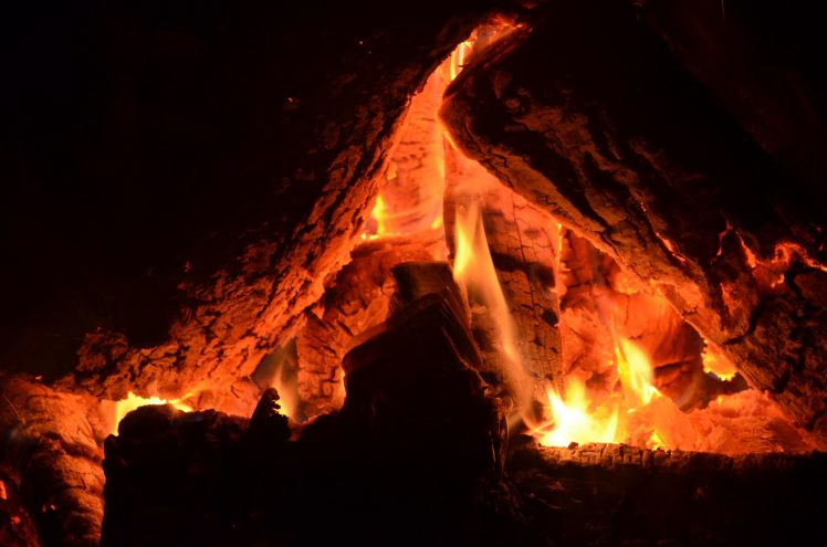 wood, Campfire, Fire, Orange HD Wallpaper Desktop Background