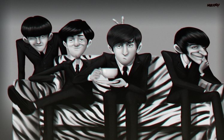 illustration, The Beatles, Band HD Wallpaper Desktop Background