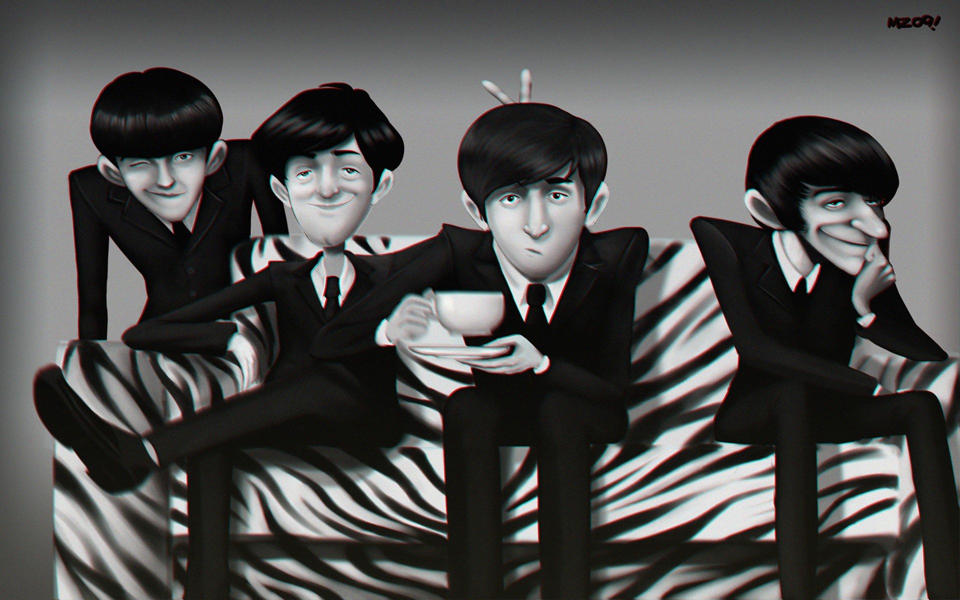 illustration, The Beatles, Band Wallpaper