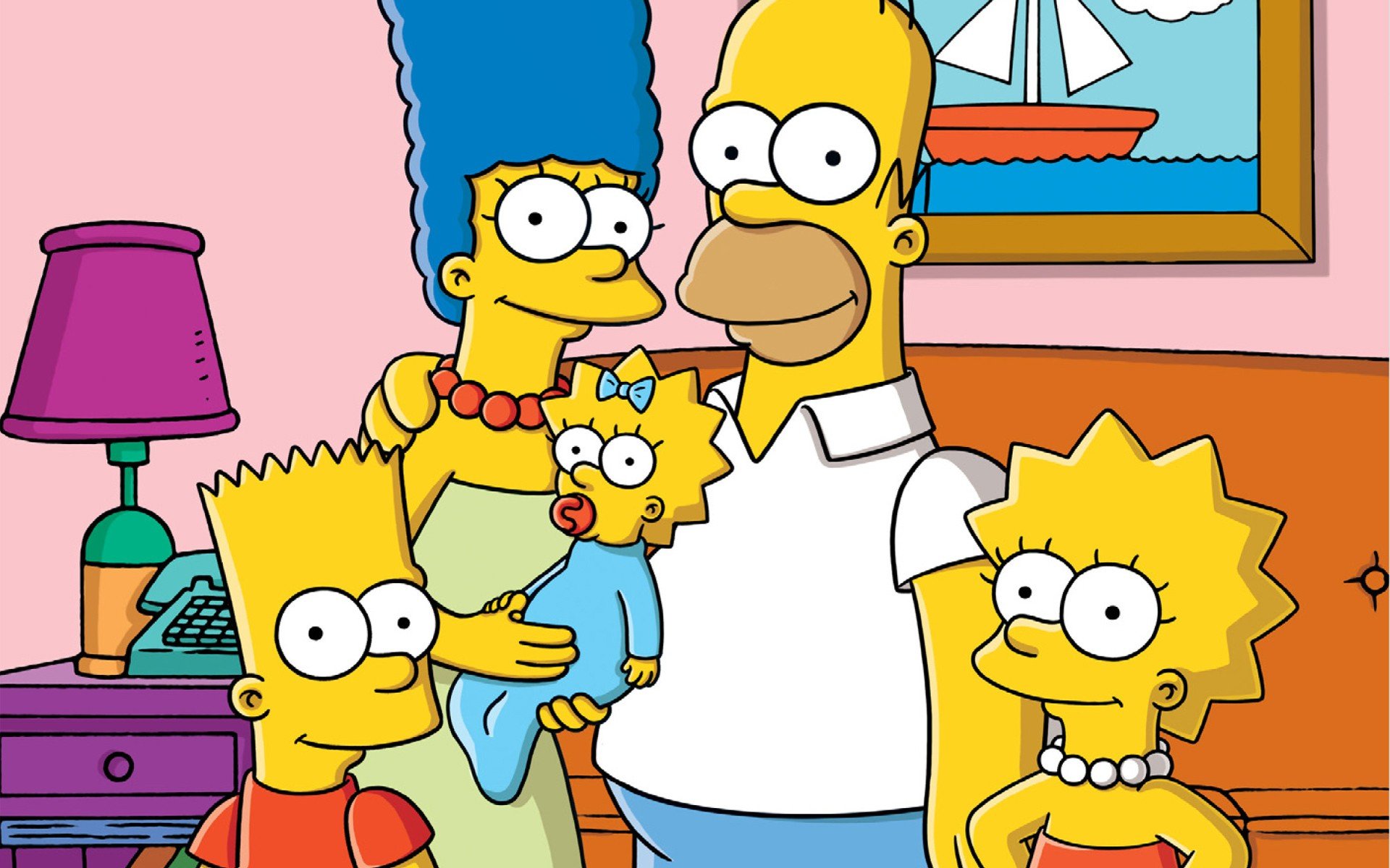 The Simpsons, Homer Simpson, Marge Simpson, Bart Simpson, Lisa Simpson Wallpaper