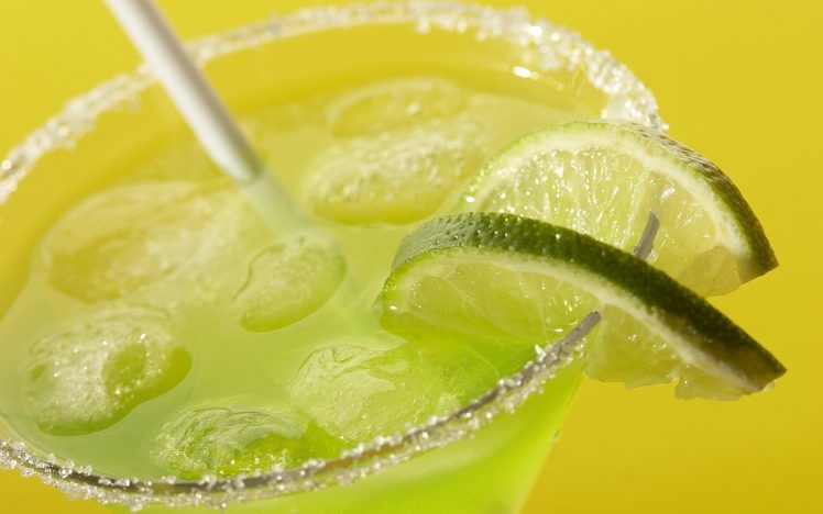 cocktails, Drink, Lime, Ice cubes HD Wallpaper Desktop Background