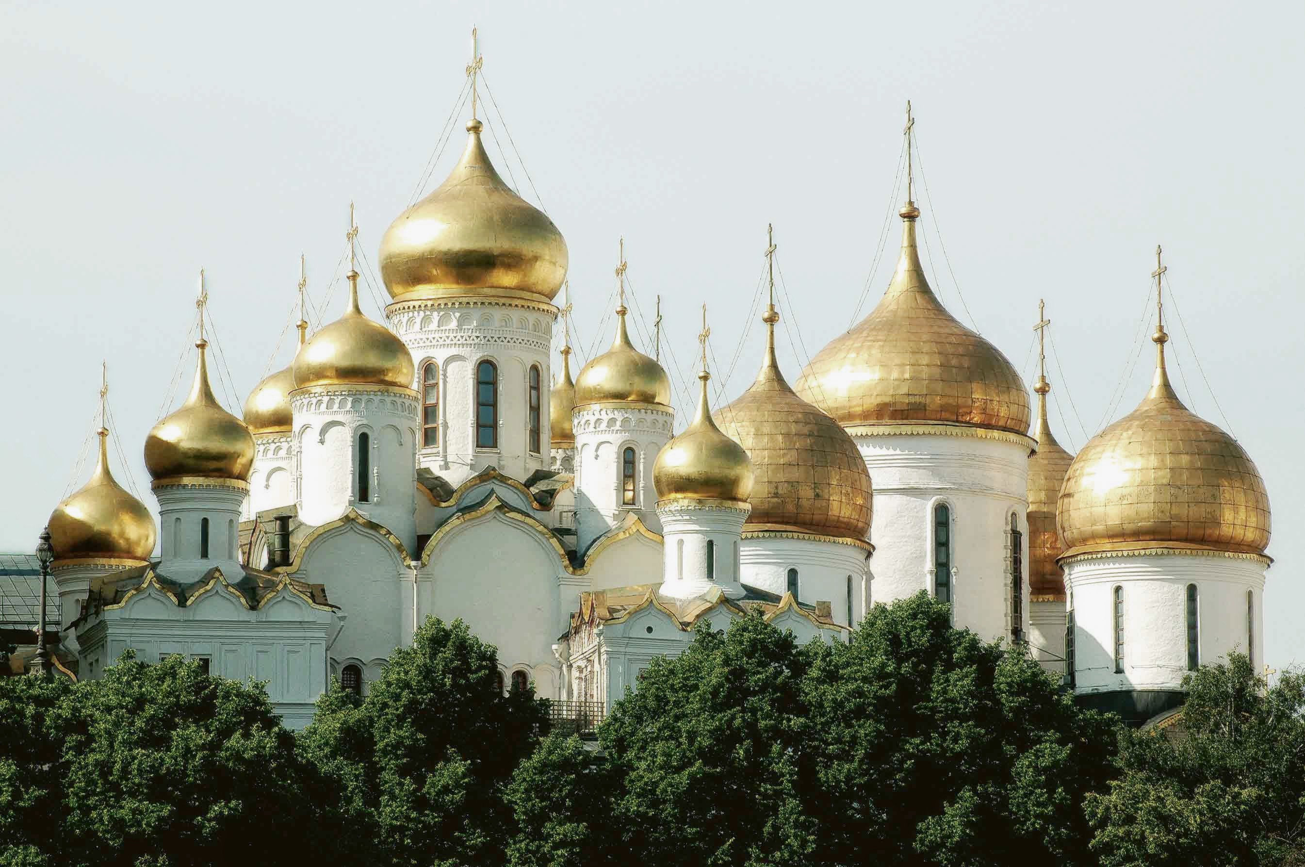 church, Gold, Russia Wallpaper