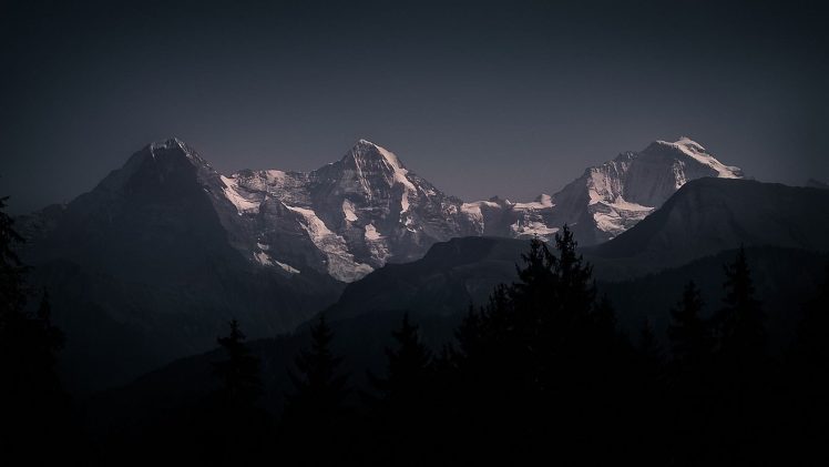 mountain, Snowy peak HD Wallpaper Desktop Background