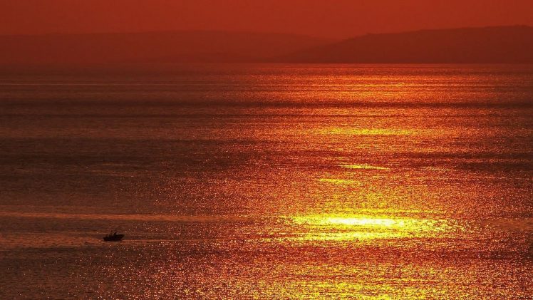 water, Sun, Boat, Adrift HD Wallpaper Desktop Background