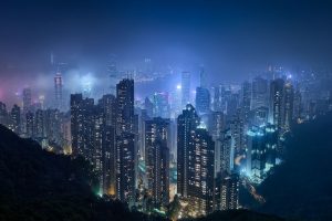 Hong Kong, City lights