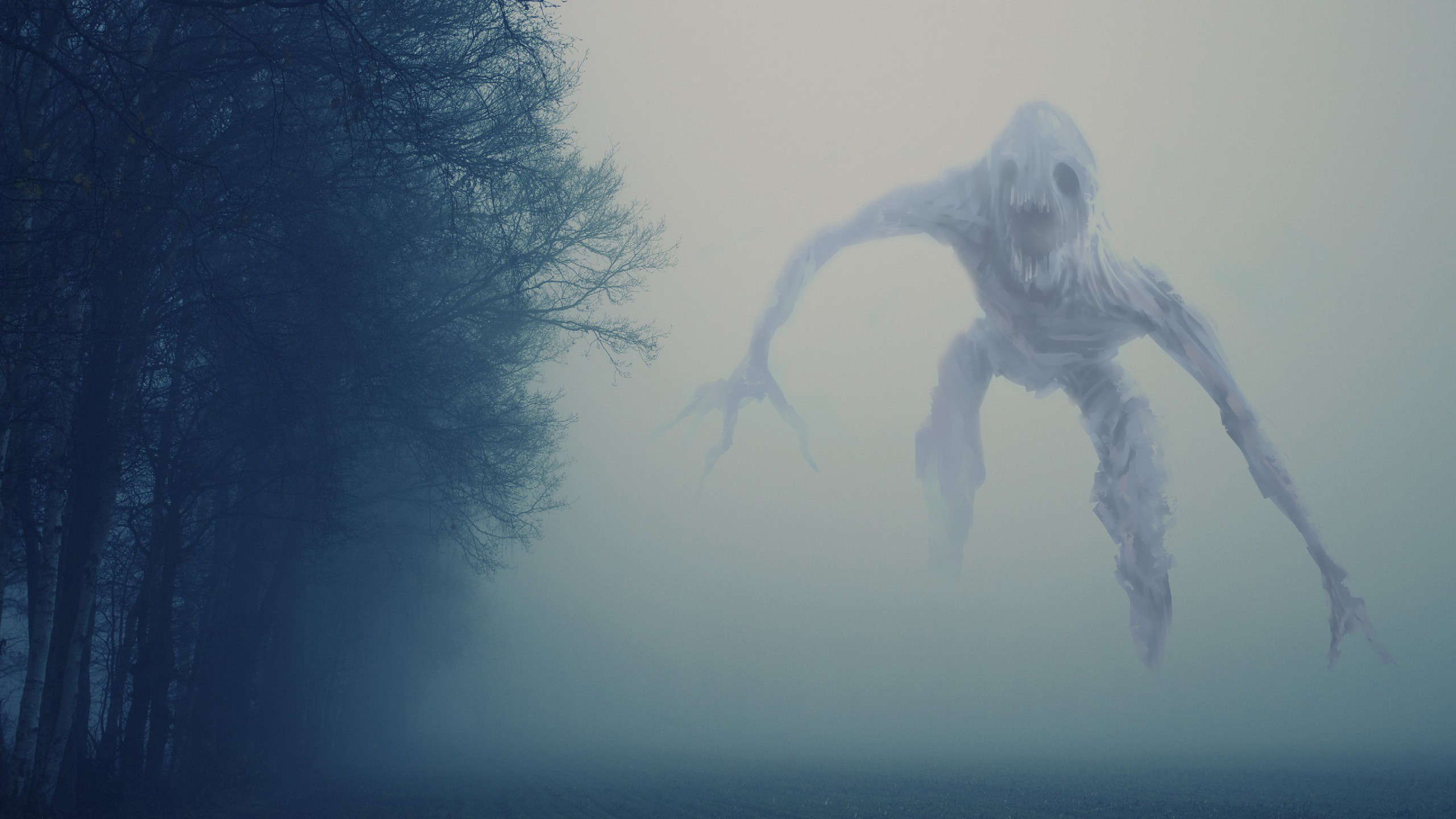 creepy, Eerie, Mist, Creature Wallpaper