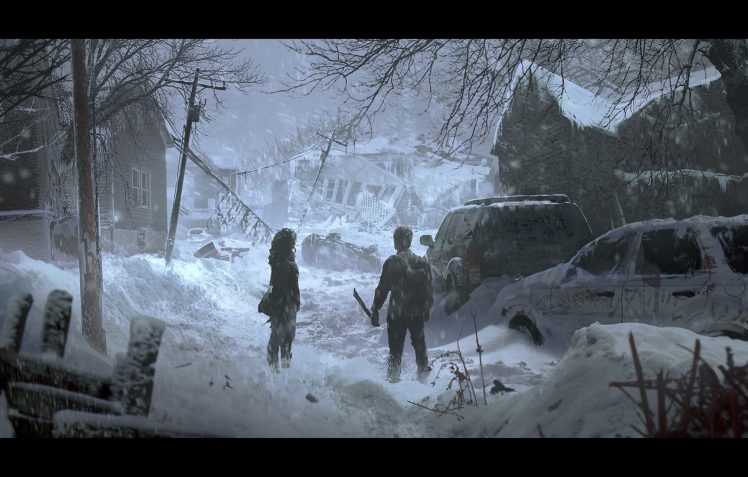 The Last of Us, Snow, Abandoned, Apocalyptic HD Wallpaper Desktop Background