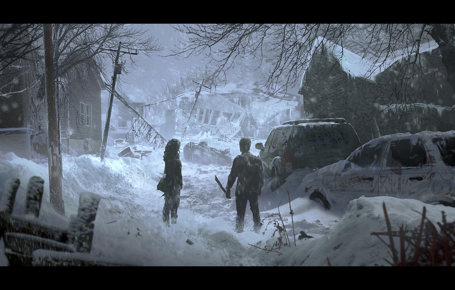 The Last of Us, Snow, Abandoned, Apocalyptic Wallpaper