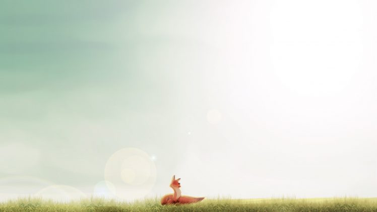 fox, Minimalism, Sunlight, Smiling, Happy HD Wallpaper Desktop Background