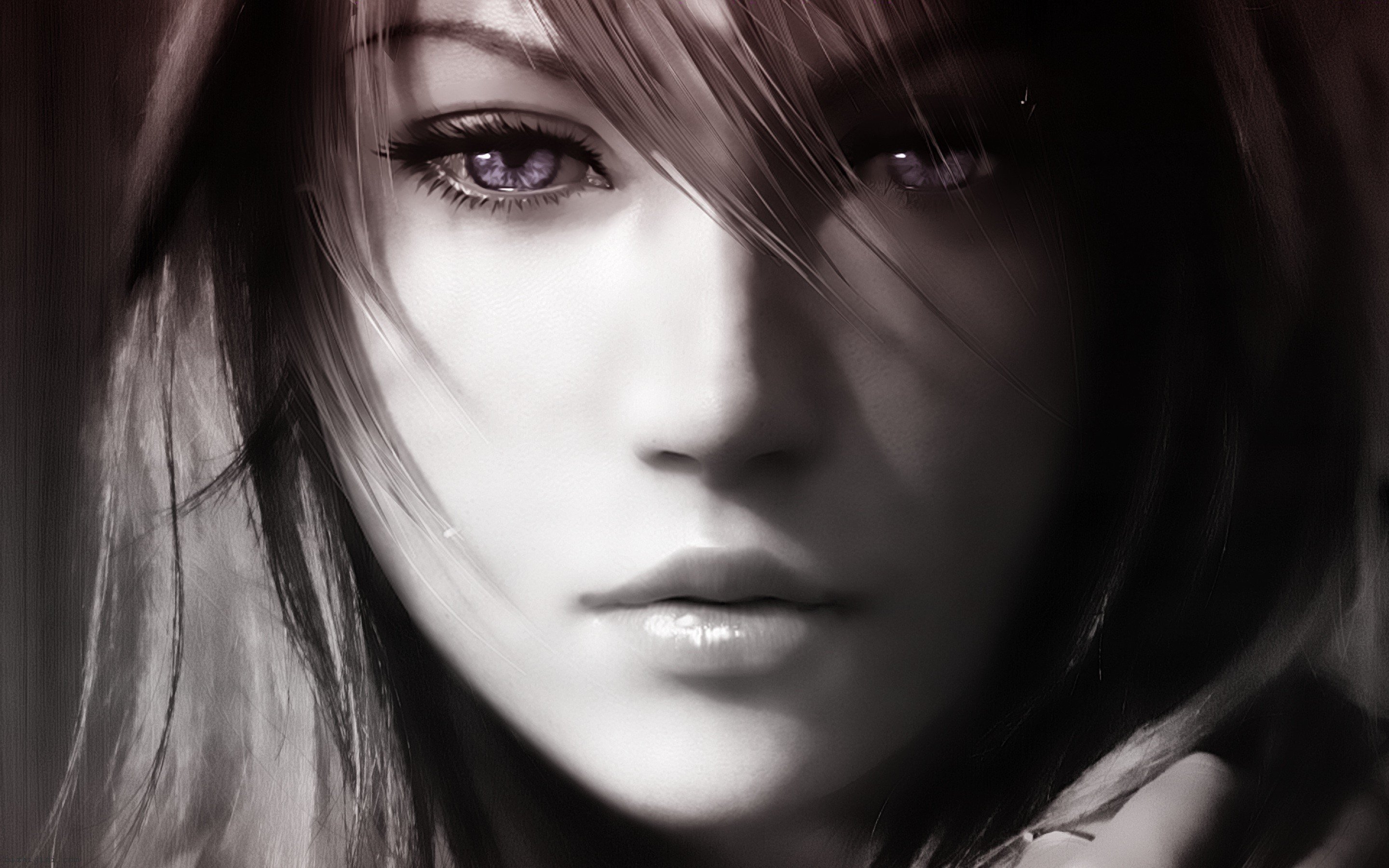 face, Eyes, Final Fantasy XIII, Claire Farron Wallpaper