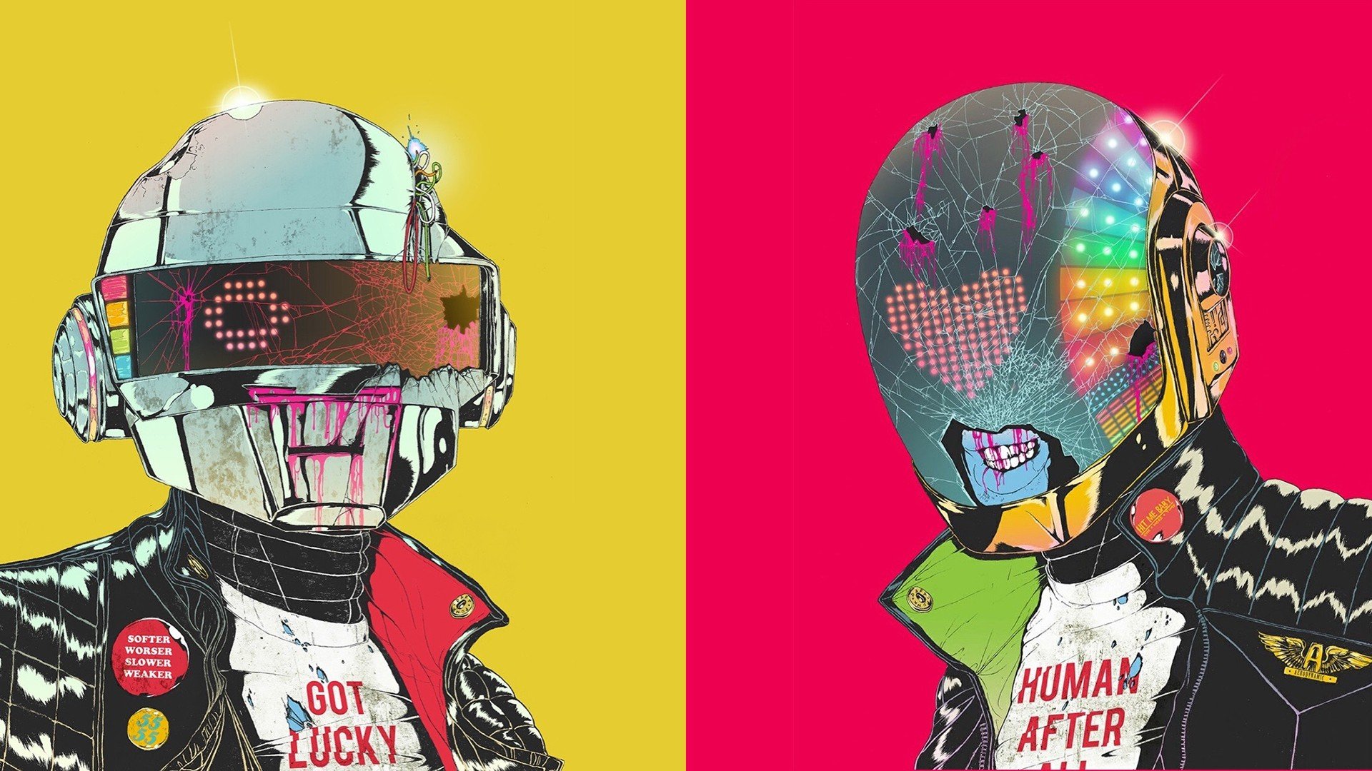 Daft Punk, Music, Cyborg Wallpaper