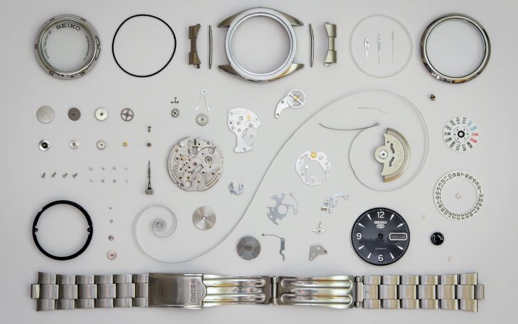 watch, Luxury watches, Seiko, Dials, Clockwork, Clockworks, Gears, Screw, Spring, Bracelets, Metal, Elements, Numbers HD Wallpaper Desktop Background