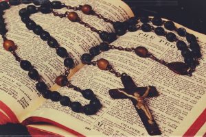 Holy Bible, Holy rosary, Cross, Jesus Christ