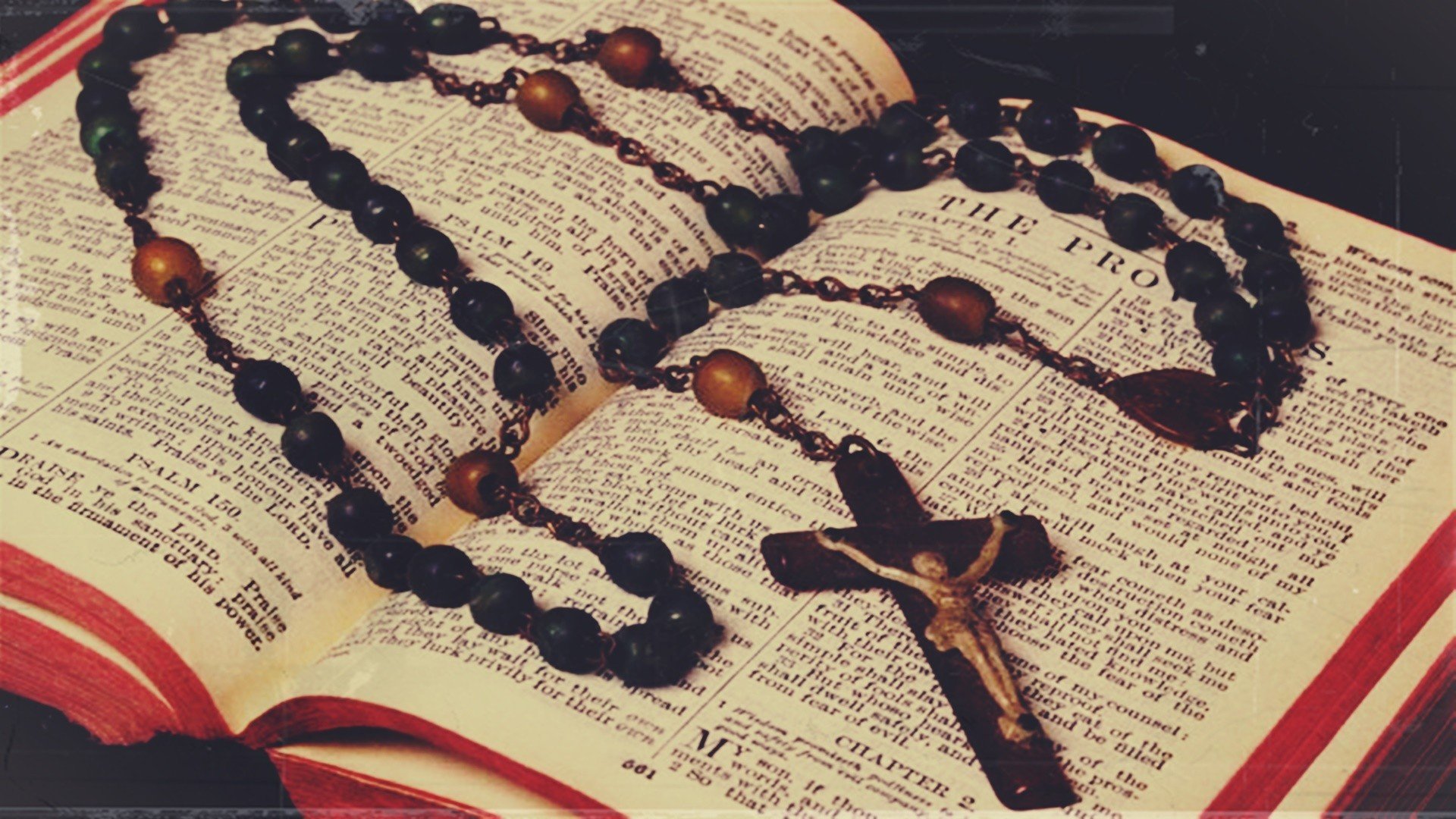 Holy Bible, Holy rosary, Cross, Jesus Christ Wallpaper