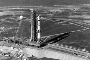 Saturn V, Rocket, NASA, Monochrome