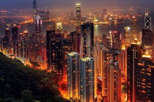 cityscape, Hong Kong, Night, City, Lights, China, Skyscraper