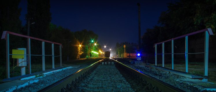 railway crossing HD Wallpaper Desktop Background