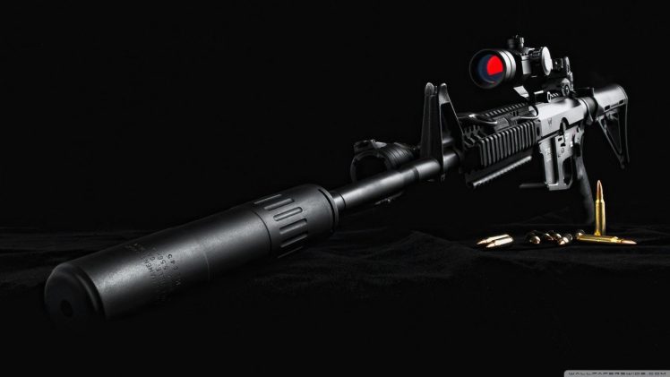 gun, Suppressors, Ammunition, Weapon, Sniper rifle HD Wallpaper Desktop Background