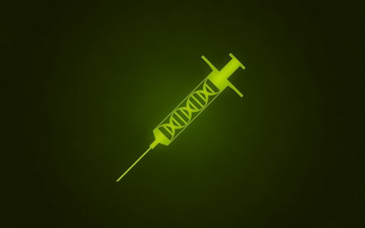 DNA, Syringe, Minimalism HD Wallpaper Desktop Background