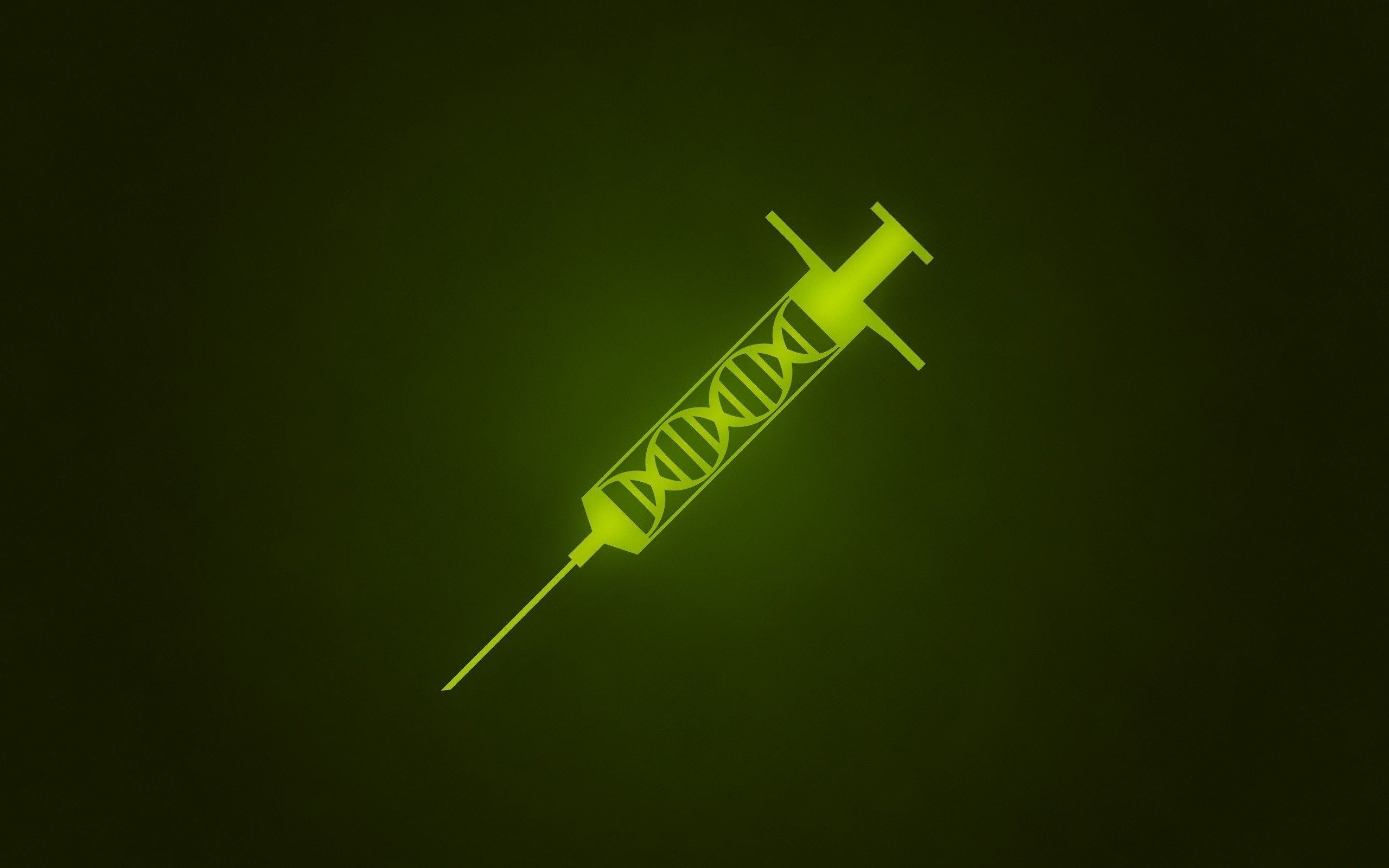 DNA, Syringe, Minimalism Wallpaper