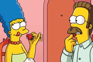 The Simpsons, Marge Simpson, Ned Flanders, Strawberries