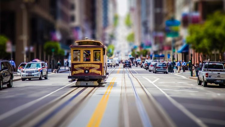 San Francisco, City, Street, Tilt shift HD Wallpaper Desktop Background