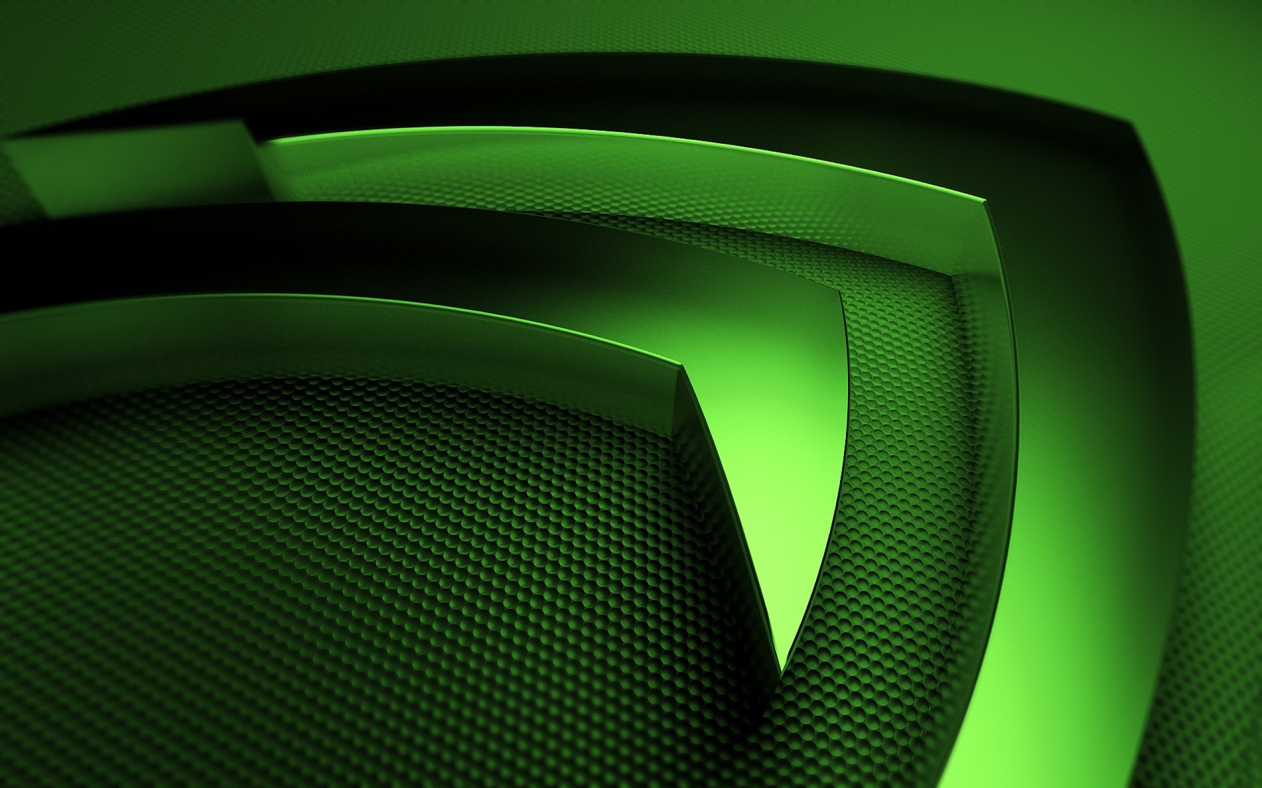 Nvidia, GPUs, Technology, Computer, Logo, Metal Wallpaper