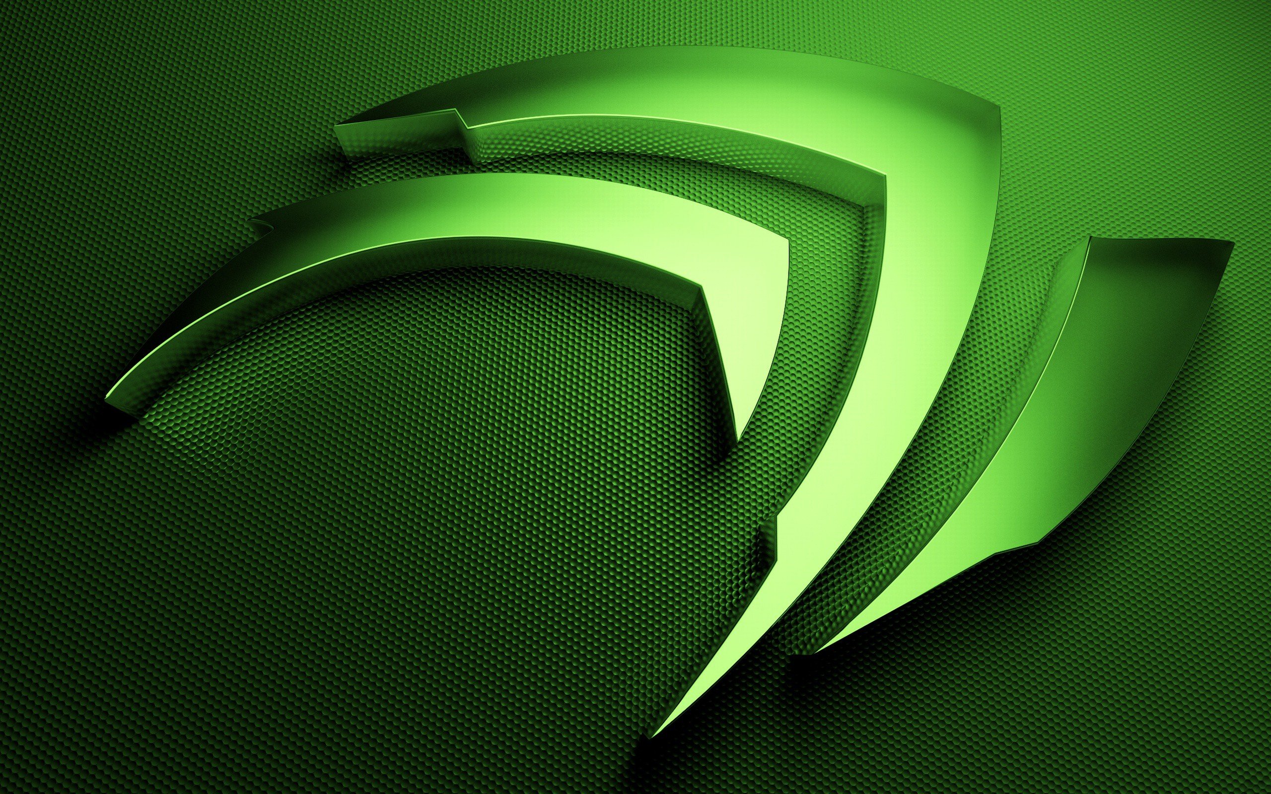 Nvidia, GPUs, Technology, Computer, Logo, Metal Wallpaper