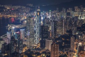 Hong Kong, City, Cityscape, Skyscraper, Night, Lights