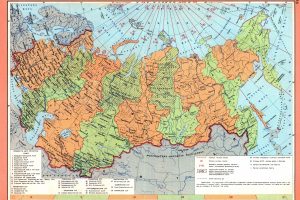 map, USSR, Russia