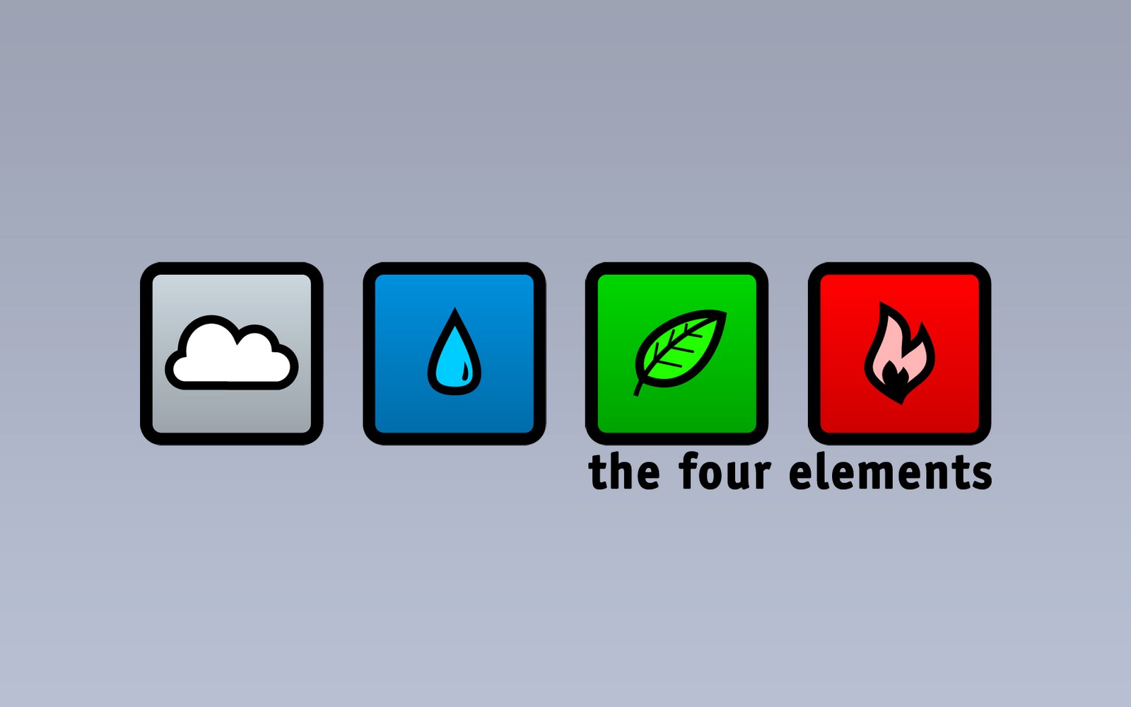 four elements, Minimalism, Graphic design Wallpaper