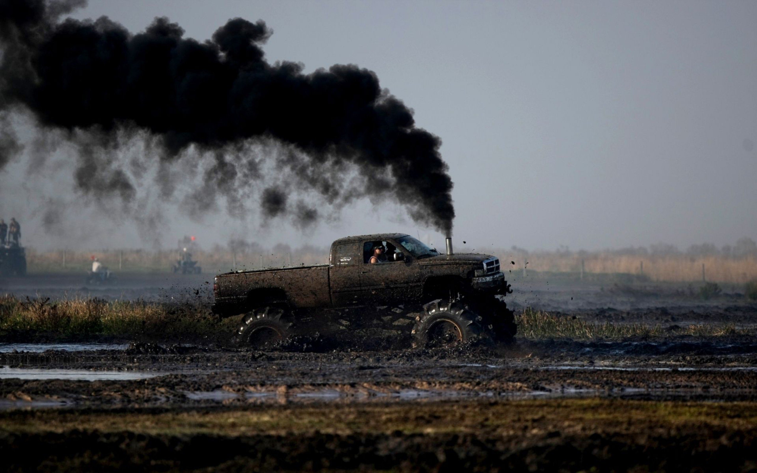 Truck, Smoke Wallpaper