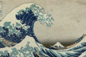 Mount Fuji, The Great Wave off Kanagawa, Hokusai