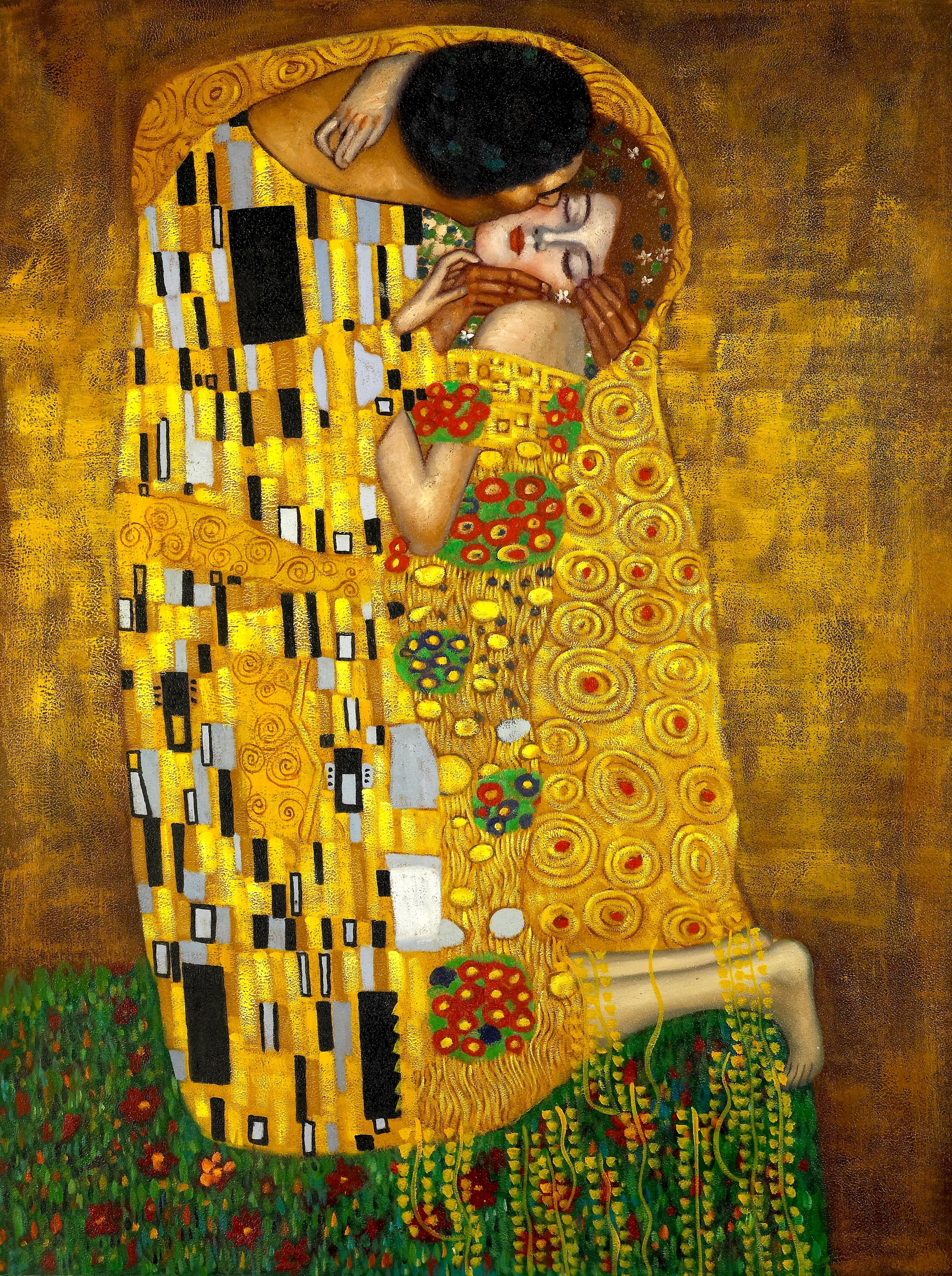 Gustav Klimt, Gustav Klimt The Kiss Wallpaper