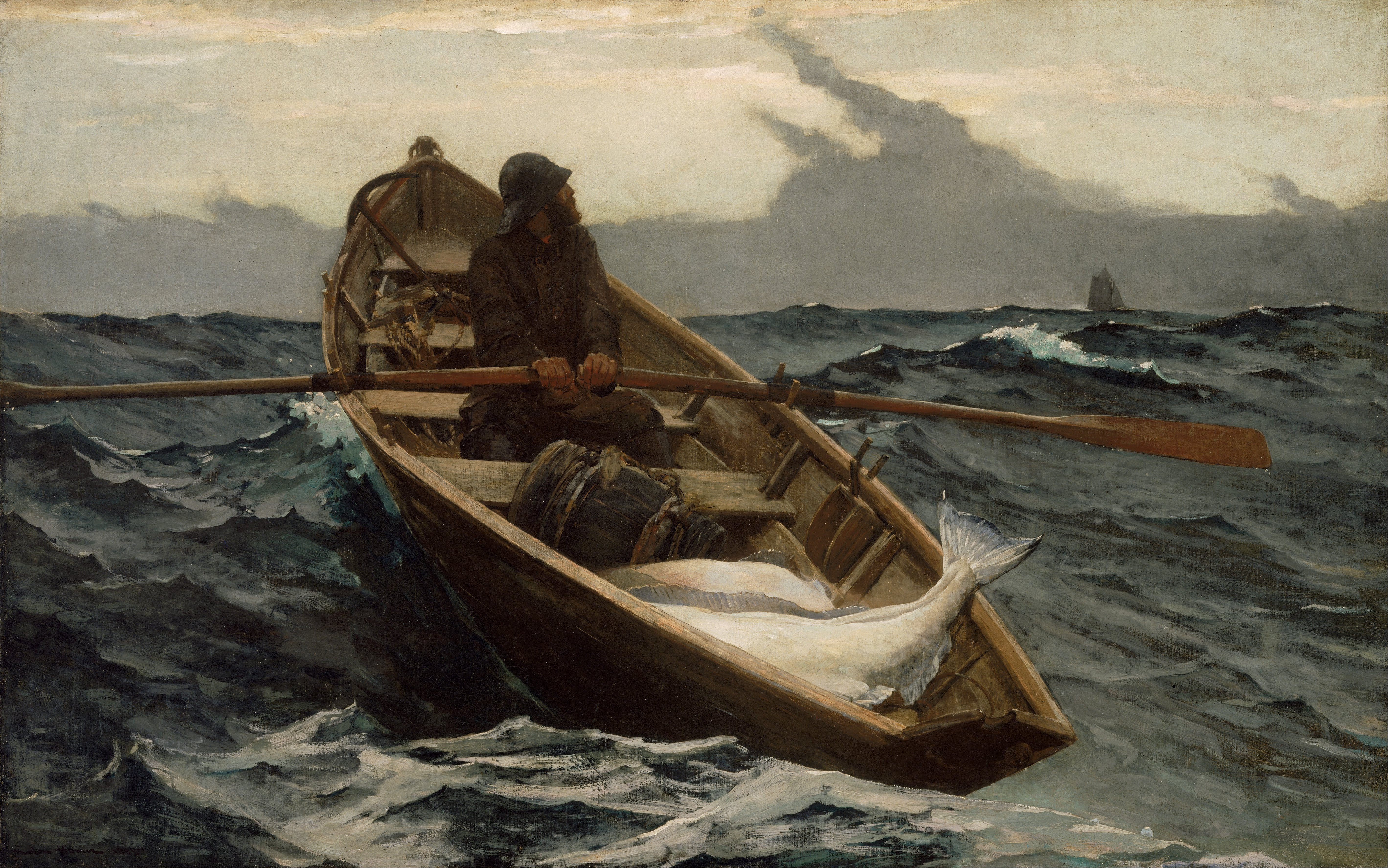 boat, Winslow Homer Wallpaper