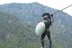 statue, Warrior, Spartans, Thermopylae