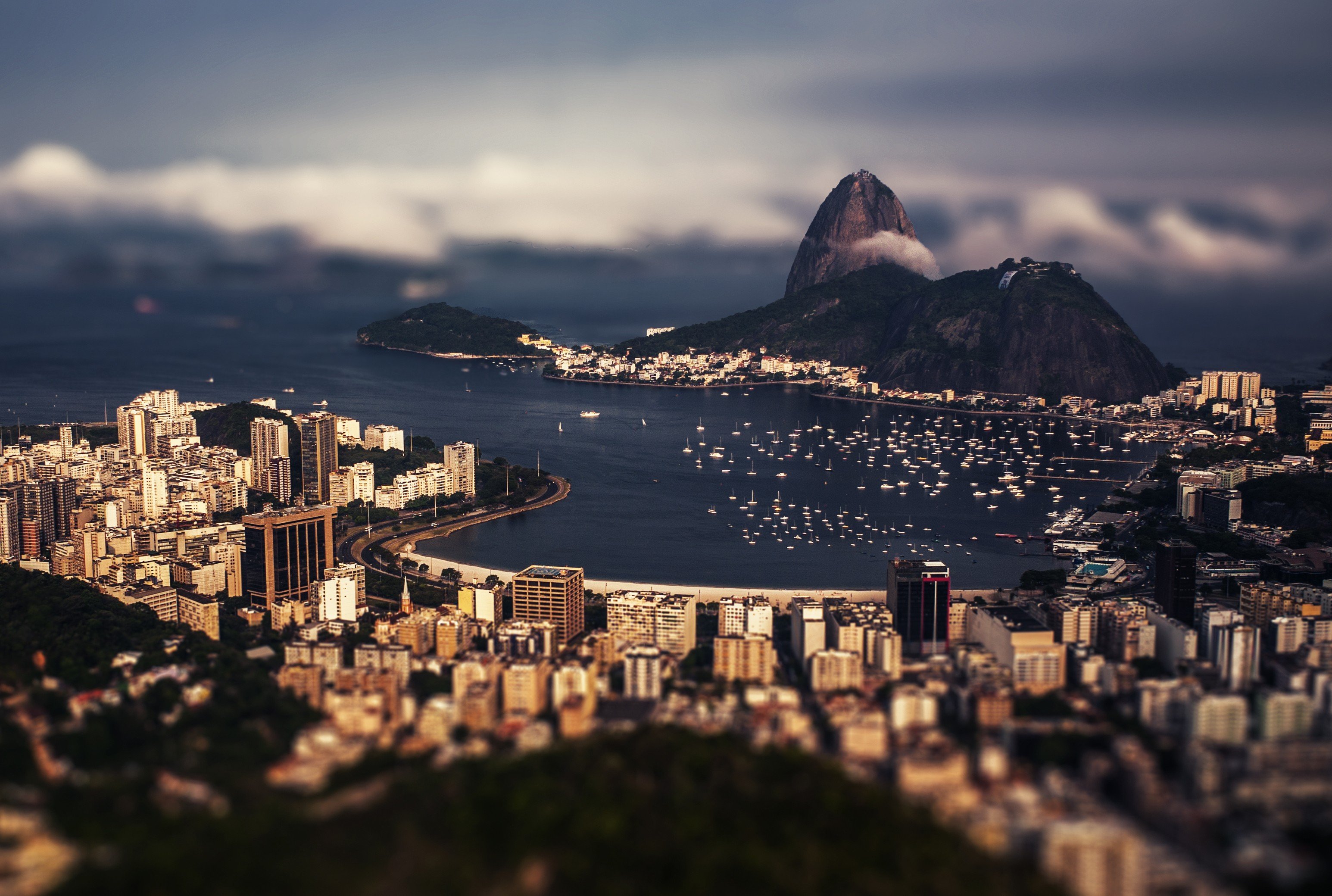 Brazil, Rio de Janeiro, Tilt shift, City Wallpaper