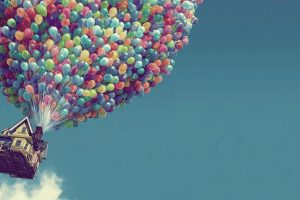 house, Balloons, Pixar Animation Studios