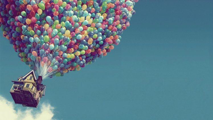 house, Balloons, Pixar Animation Studios HD Wallpaper Desktop Background