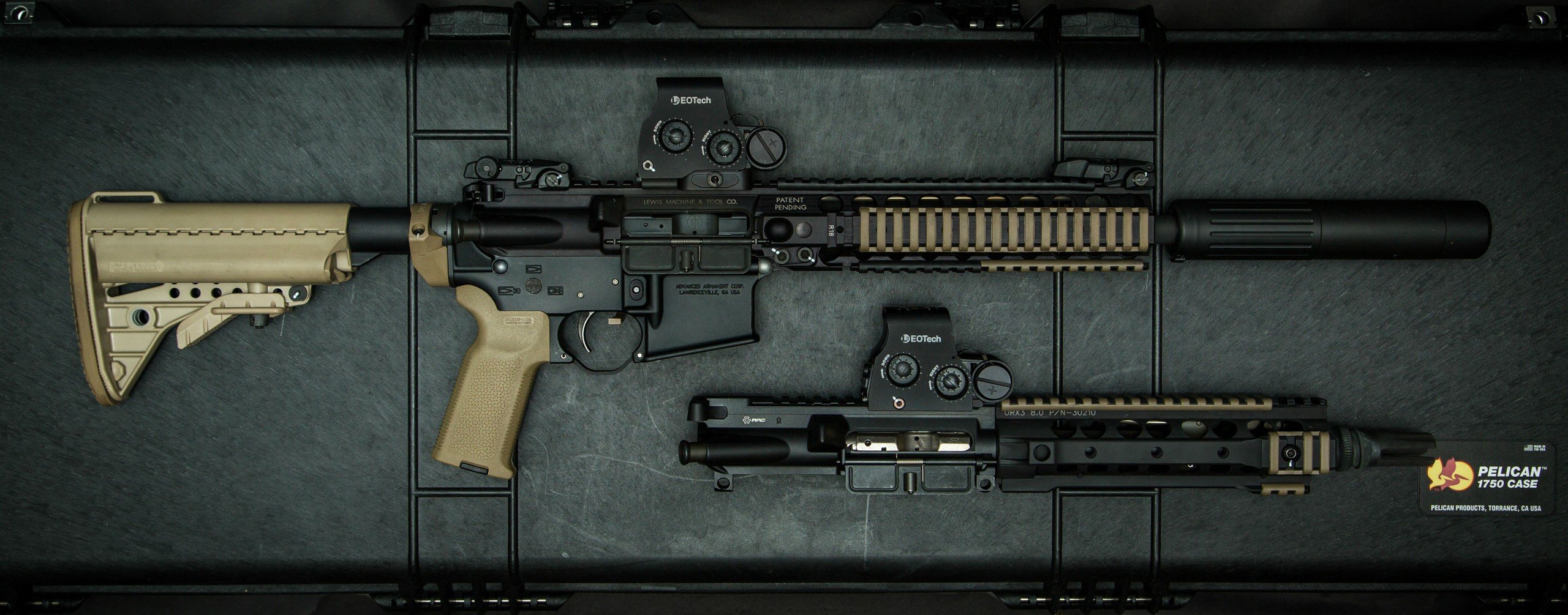 gun, AR 15, Assault rifle, Black rifle Wallpaper