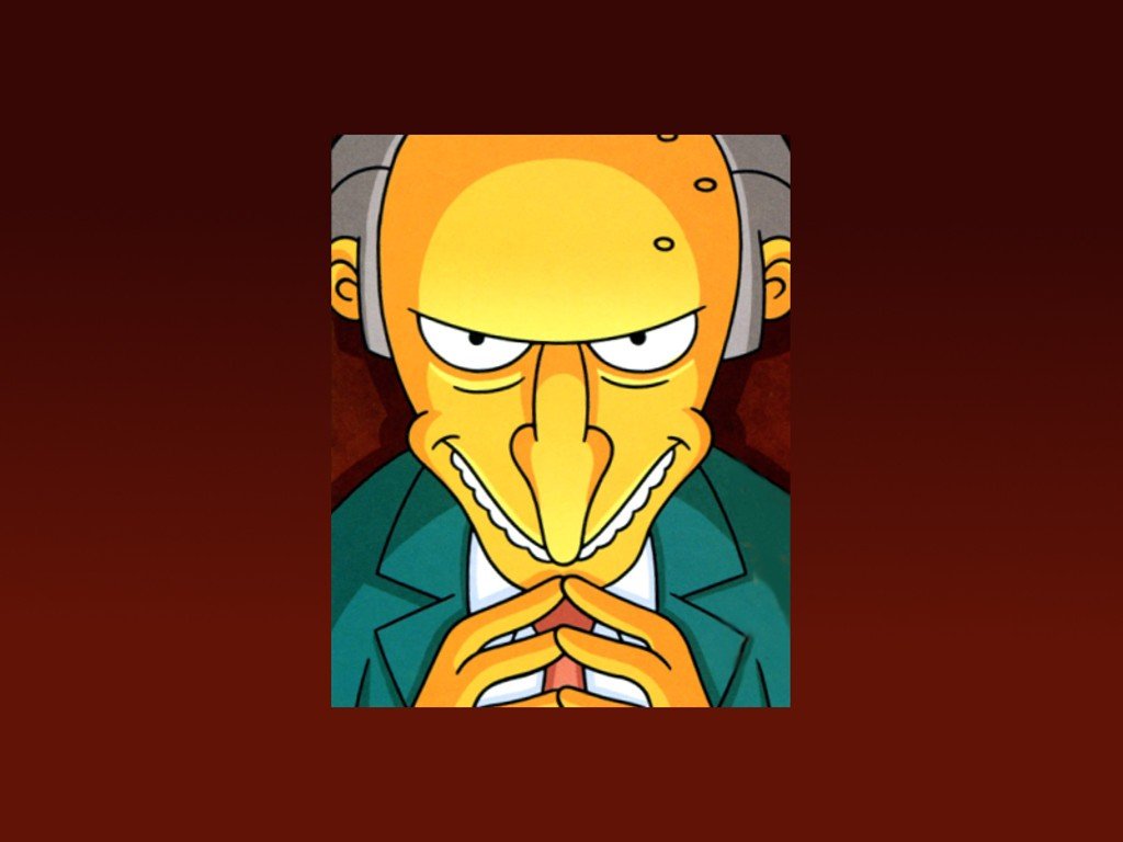 Montgomery Burns, The Simpsons Wallpaper