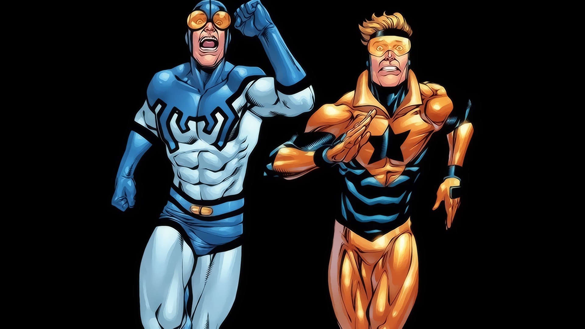 superhero, Booster Gold, Blue Beetle Wallpaper