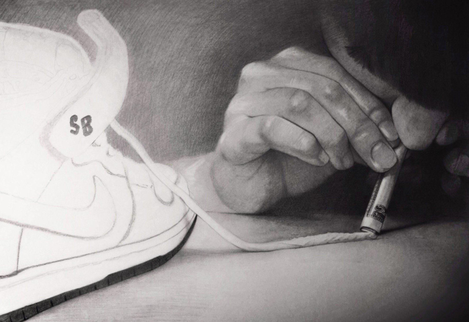 cocaine, Shoelace, Bank note Wallpaper