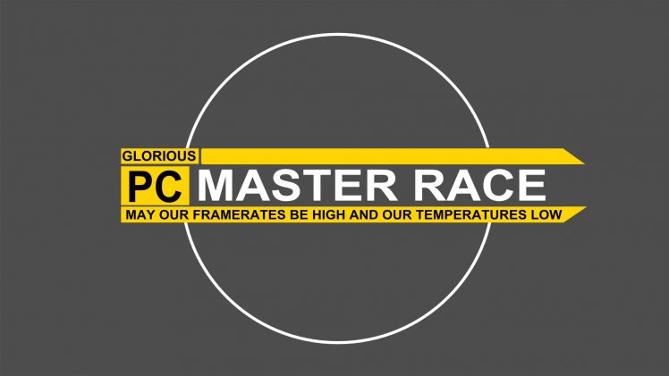 PC gaming, Master Race, Text, Simple background HD Wallpaper Desktop Background