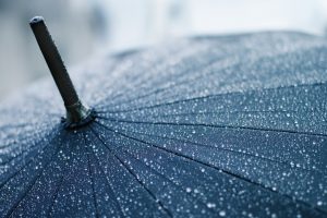 umbrella, Rain, Water drops, Closeup, Depth of field, Lines
